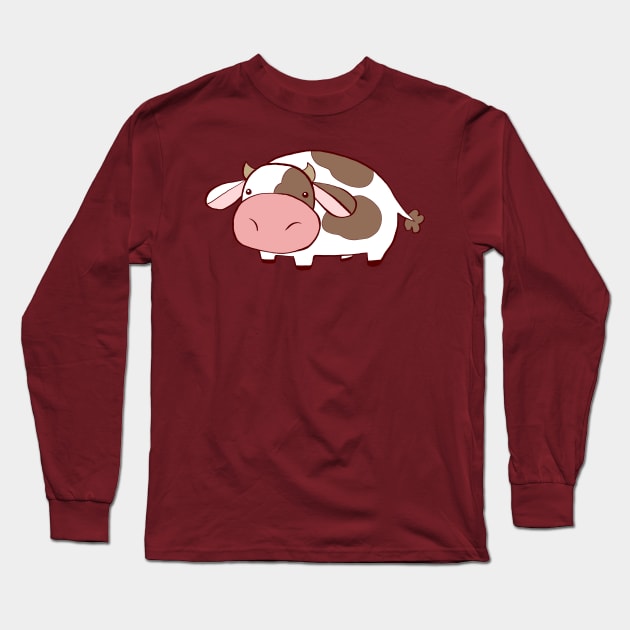 Cute Cow Long Sleeve T-Shirt by saradaboru